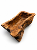 Handcrafted Olive Wood Rectangular Bowl – Natural Live Edge